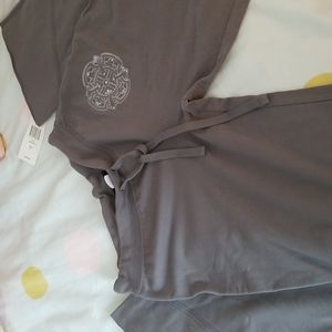 Grey draw string pants